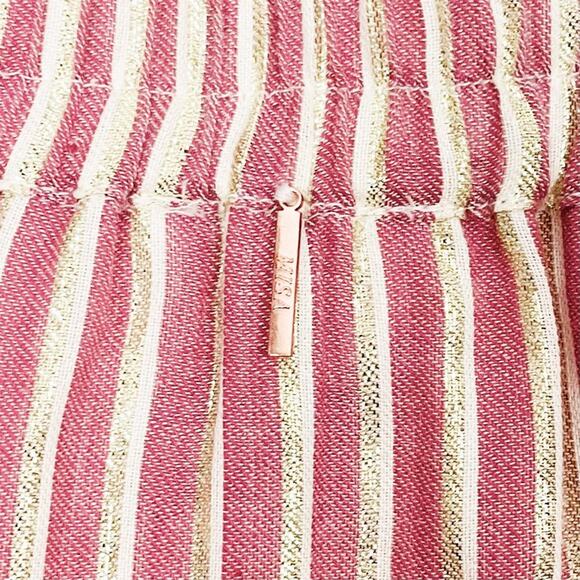 NWOT MISA Los Angeles Silvia Mini Skirt Size XS Striped Cotton Blend Soft Girl - Picture 11 of 14